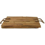 Decostars - Plateau déco tiges de Bambou naturel 35 cm