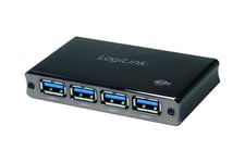 LogiLink USB 3.0 Hub 4-Port, Aluminum - hub - 4 porte