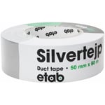 Eltejp etab - Vävtejp, silver, bredd 50 mm