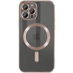 Case for iPhone 13 Pro Silicone Camera Chrome Rose Gold