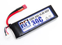 Li-Po Batteri 4S 14,8V 3300mAh 30C T-kontakt