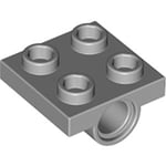 Technic Double Bearing Plate 2 x 2 (Medium Stone Gray)