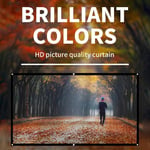 16 9 Simple Projector Curtain 120 inch HD Display Screen for Home Office