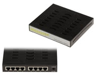 Switch Ethernet Lan Gigabit RJ45 10 100 1000 Mbps - 8 Ports, avec Alimentation externe. Boitier métal, Buffer 144kb.