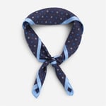 Neck Scarf Silk - Blue Flower