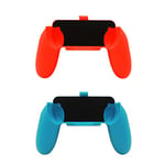 OSTENT 2 Packs Handle Grip Handheld Holder for Nintendo Switch Joy-Con Controller Color Red and Green