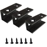 3 Pcs Metal Under Desk Laptop Holder Mount with Screw,Under Desk Laptop7967