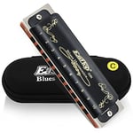 East top Diatonic Harmonica in C, Blues Harp Diatonic Mouth Organ Harmonica C Key 10 Holes 20 Tones, Top Grade harmonica for Adults, Professionals, Beginners and Students