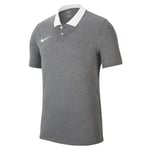 Nike Herren M Nk Df Park20 Polo T Shirt, Charcoal Heather/White/White, XL EU