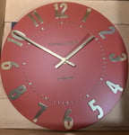 John Lewis Thomas Kent 12" 30cm Mulberry Wall Clock Auburn Brand New