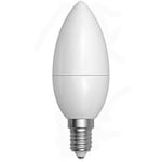 Lampadina oliva opalina LED - 7W E14 4200K Serie Smooth Led SkyLighting