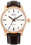 Mido M005.430.36.031.80 Multifort Sølvfarvet/Læder Ø42 mm