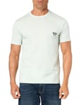 Emporio Armani Men's Eagle Patch Crew Neck T-Shirt, Water Green, XXL