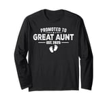 Promoted To Great Aunt 2025 Baby & Aunt Funny For New Aunt Long Sleeve T-Shirt