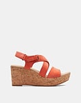 Clarks Rose Wedge Sandals Wide Fit