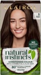 Clairol Natural Instincts Semi-Permanent No Ammonia Hair Dye, 5 Medium Brown