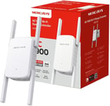 Répéteur WiFi ME50G, Amplificateur Bi-bande WiFi AC1900 Mbps, Extender WiFi, Deux antennes à gain élevé réglables, 1 Port Gigabit, MU-MIMO, Compatible avec toutes les box internet