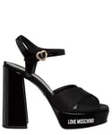 Love Moschino Women's Ja1605cg1gim100a40 W.Sandal, Black, 6.5 UK