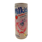 LOTTE MILKIS STRAWBERRY CREAM SODA CARBONATED DRINK - CASE of 30 x 250ML CANS