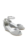 'Lottie' Peeptoe Mid Wedge Heel Sandals