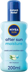 NIVEA SUN After Sun Moisture Spray (200 ml), 48H Moisturising with...