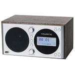 Majestic WR 162 Dab Radio réveil Dab/Dab+/FM avec écran LCD, entrée AUX-in, Deux alarmes et Trois sonneries Marron