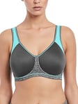 Freya Women's Sonic Underwire Sports Bra, Carbon, 30 FF UK