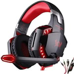 YIKXIULF Kotion Each G2000 Stereo Gaming Headset Med Mikrofon Och Lampor För Pc-spelare