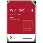 WD Red Plus 8 Tt NAS SATA-III 128 Mt 3,5" hårddisk