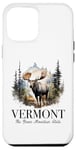 iPhone 14 Pro Max Vermont Green Mountain State Moose Hiking Camping Nature Case