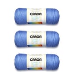 Caron Simply Soft Berry Blue Brites Lot de 3 paquets de 170 g en acrylique 4 moyens (peignés) 300 m