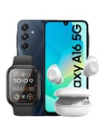 Samsung Galaxy A16 (2024) 4GB 128GB 5G (Brand New) + Hoco Smart Watch (Y23) + Galaxy Buds FE R400 (Bundle Deal)