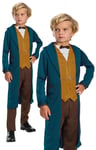 Newt Scamander Costume Kids Book Day Fancy Dress Fantastic Beasts Film