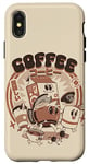 Coque pour iPhone X/XS J'ai besoin de mon café amis mignon Tomodachi café boire