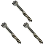 AHC A2CSCR870B5 M8 x 70 mm A2 Stainless Steel Coach Screws (Pack of 15)