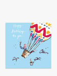 Woodmansterne Hot Air Balloon Happy Birthday Card