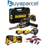 Dewalt DCM200E2T 18v XR Cordless Brushless Bandsaw Sander + DCS355N Multi Tool