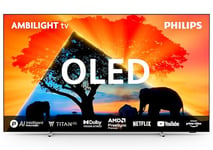 PHILIPS Ambilight 77OLED759 4K OLED Smart TV - 77 Inch Display with P5 AI Perfect Picture Engine Ultra HD, Titan OS, Dolby Vision and Dolby Atmos Sound, Works with Alexa and Google Voice Assistant