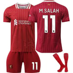 Liverpool Salah 11 Hemfotbollsutrustning Ny Säsong Senaste Vuxna Barns Fotbollsutrustning Fotboll - Xin Kids 26 (140-150cm)