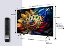 TCL C69 65C69B TV 165,1 cm (65") 4K Ultra HD Smart TV Wifi Titane 450 cd/m²