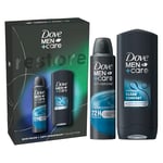 Dove Men+Care Restore Collection Gift Set body wash and anti-perspirant deodorant for all-day comfort and protection 2 piece