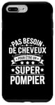 Coque pour iPhone 7 Plus/8 Plus Super Pompier Humour Cadeau Pompier Homme Chauve Pompier