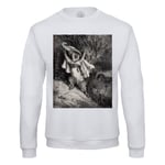 Sweat Shirt Homme Le Chat Botte Conte Gustave Dore Gravure Illustration