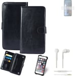 CASE FOR HTC Desire 20 Pro FAUX LEATHER + EARPHONES PROTECTION WALLET BOOK FLIP 