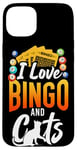 iPhone 15 Plus Bingo Player Cat I Love Bingo And Cats Case