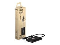 Club 3D - Videokort - Usb Typ A, 24 Pin Usb-C (Hane) Till Hd-15 (Vga), Hdmi (Hona) - Användning Med Dubbla Skärmar, 4K 30 Hz (3840 X 2160) Stöd (Hdmi), 1080P-Stöd 60 Hz (Vga)