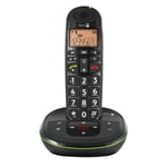 Téléphone Fixe Senior DECT avec Répondeur PhoneEasy 105wr Doro Noir