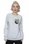 Marvin The Martian Face Faux Pocket Sweatshirt