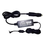 DC-adapter till Asus EeePC 1008/1005/1101/1201/1001/1015/1018/1215, bil/båtadapter 40W, Svart, 12V