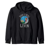 Zero Clucks Given Funny Chicken Farm Vintage Farmer Zip Hoodie